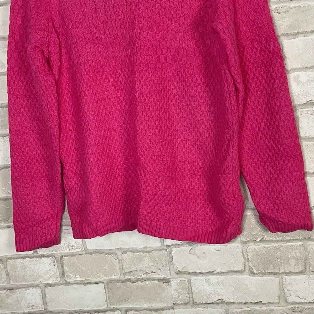 Talbots Lambswool Blend Pink Knit Sweater Size M